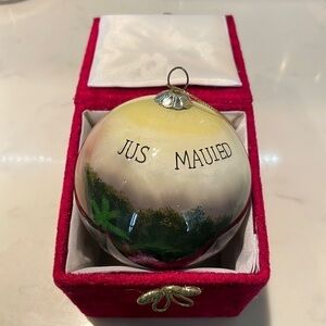 jus Mauied Christmas ornament / new